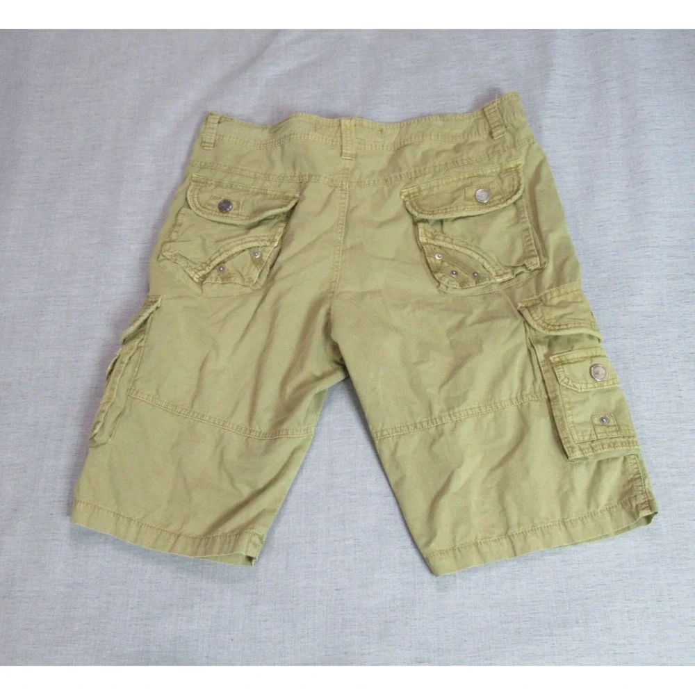 XRay Mens Shorts Size 36 Tan British Khaki Twill Double Pocket Cargo Skater Punk